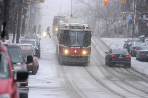 The GTA is being hit with this seasons biggest snowstorm to date this season but it didnt keep people inside their homes .Although Toronto will only be hit by 5 to 10 cm  ,west of Toronto is being hit really hard