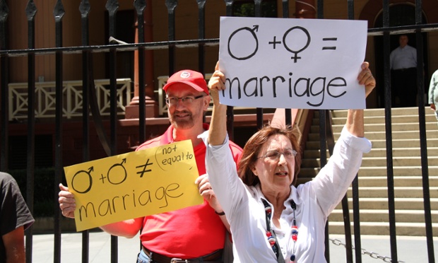 Prayer rally against same-sex marriage held outside NSW Parliament