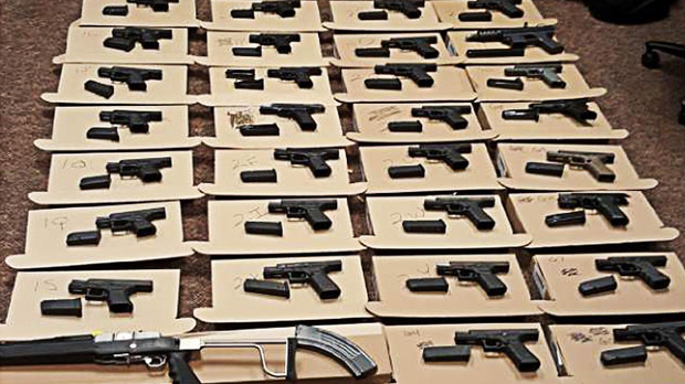 seized many guns